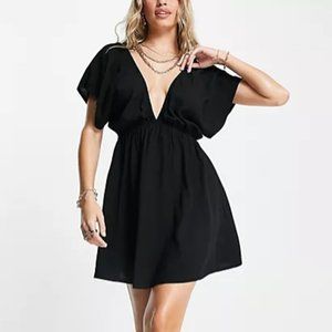 deep v dress